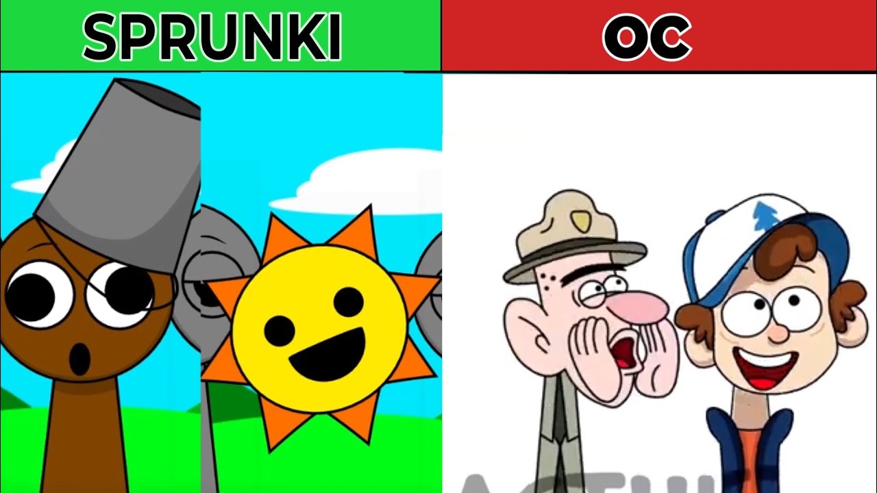 Incredibox Sprunki OC: City Boy and Dipper Pines (From Gravity Falls) VS MR.Sun and Brud ORIGINAL