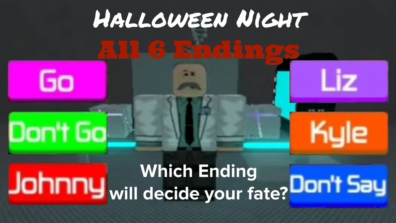 Roblox Halloween Night All 6 Endings Season 2 Episode 7 Youtube - roblox airplane 2 all endings robloxvideos