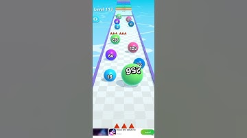 Ball Run 2048 Gameplay walkthrough part All levels #shorts