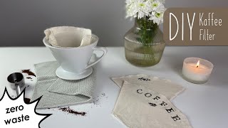 DIY Kaffeefilter aus Stoff selber nähen | nachhaltig | zero waste