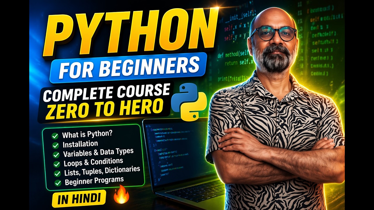 Python Full Course for Beginners | Python for Beginners (2026 ...