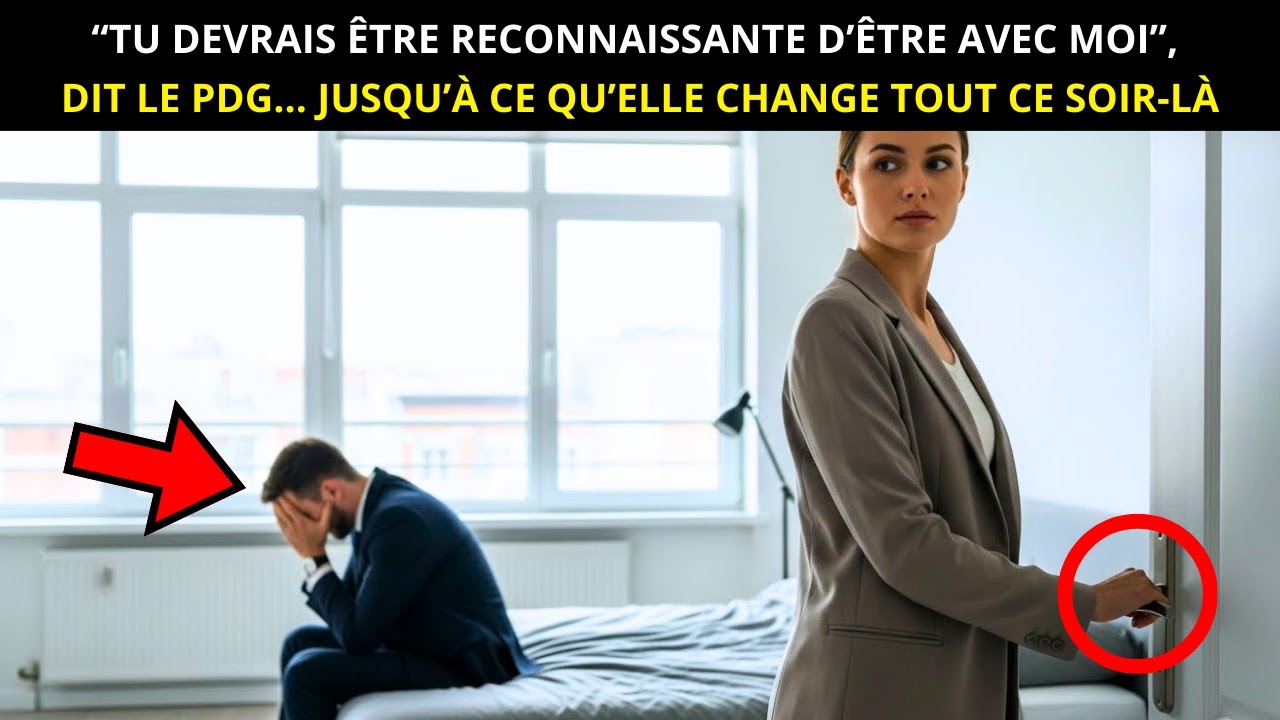 “TU DEVRAIS ÊTRE RECONNAISSANTE D’ÊTRE AVEC MOI”, A DIT LE PDG… JUSQU’À CE QU’ELLE PRENNE SA REVANCH