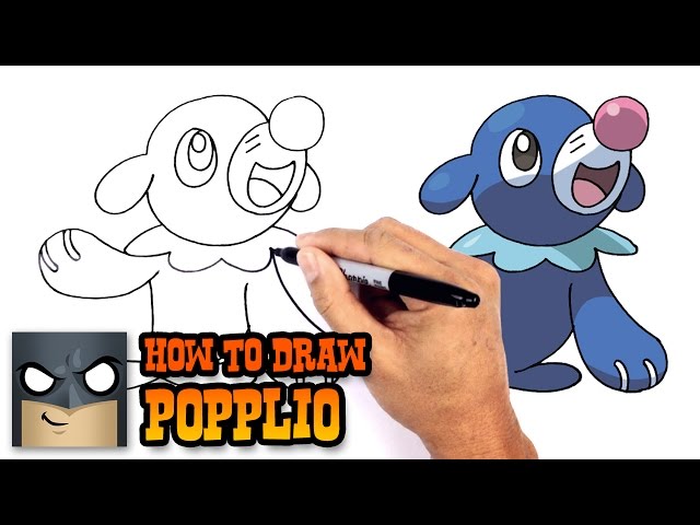 Desenhos de Pokémon Popplio - Como desenhar Pokémon Popplio passo a passo