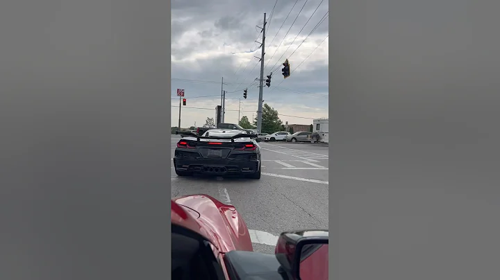 C8 Corvette Z06 with high flow cats and AWE exhaust sounding 🔥🔥🔥