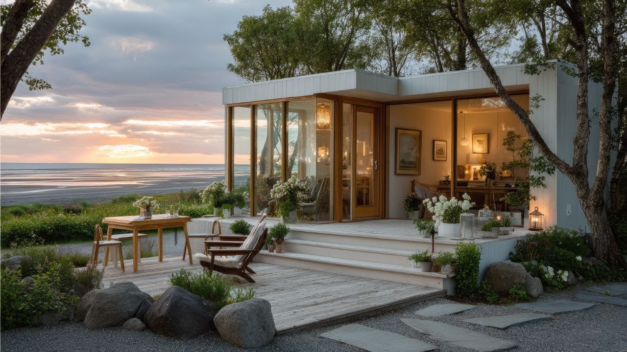 A Quiet Evening Inside a Minimal Tiny Home