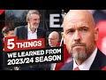 5 things we learned about manchester uniteds 202324 season