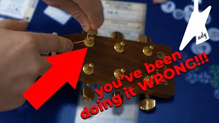 You&#39;ve been restringing your guitar WRONG THIS ENTIRE TIME!!!