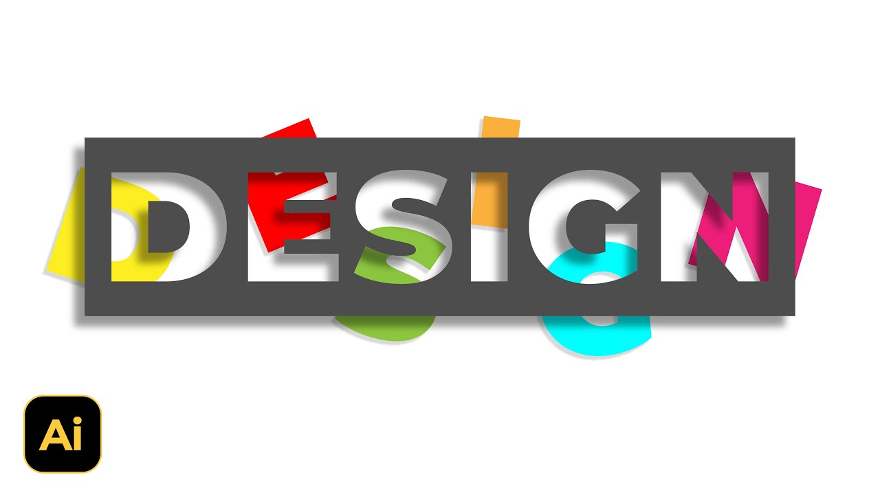 Try This, Paper Cutout Text Effect Idea | Adobe Illustrator Tutorials