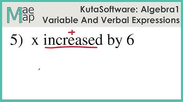 KutaSoftware: Algebra 1- Variable And Verbal Expressions
