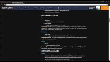 Overwatch PTR - New Patch Notes