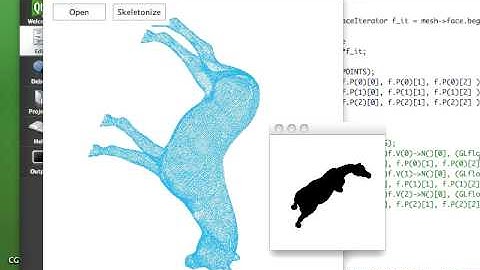 Point cloud skeletonization DEMO