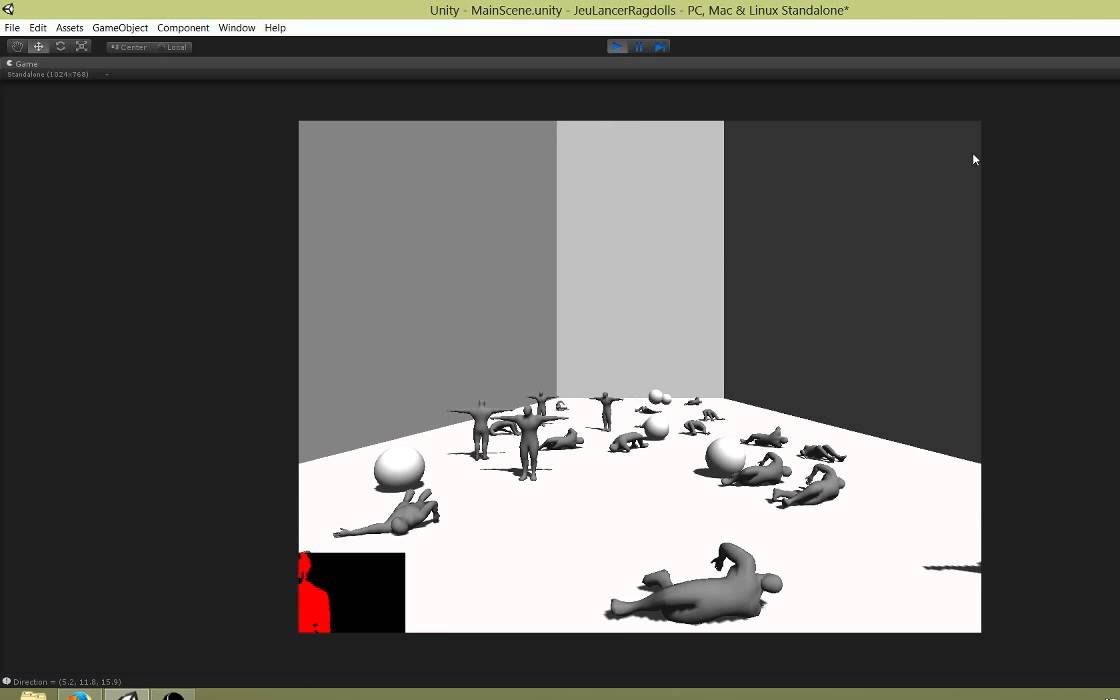 Playing with Unity (physics, gesture, ragdolls)