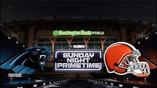 Madden 27 Simulation Updated rosters WEEK 3 (PANTHERS VS BROWNS)
