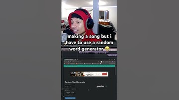 making a song but i have to use a random word generator 😭 #fypシ #music #viral #funny