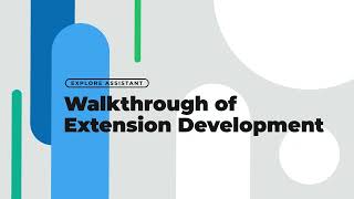 Walkthrough   Developing the extension framework