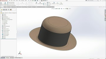 Solidworks Surface tools (Hat) |SOLIDWORKS Surface Basics
