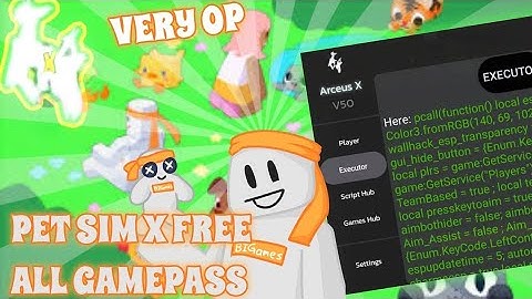 😍❤️Pet sim x all gamepasses script! (working) | Arceus X script