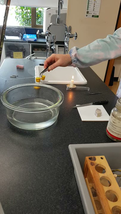 Sodium in water - be careful!