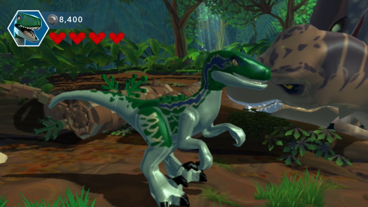 LEGO Jurassic World (PS Vita/3DS/Mobile) Raptor - Free Play Gameplay 