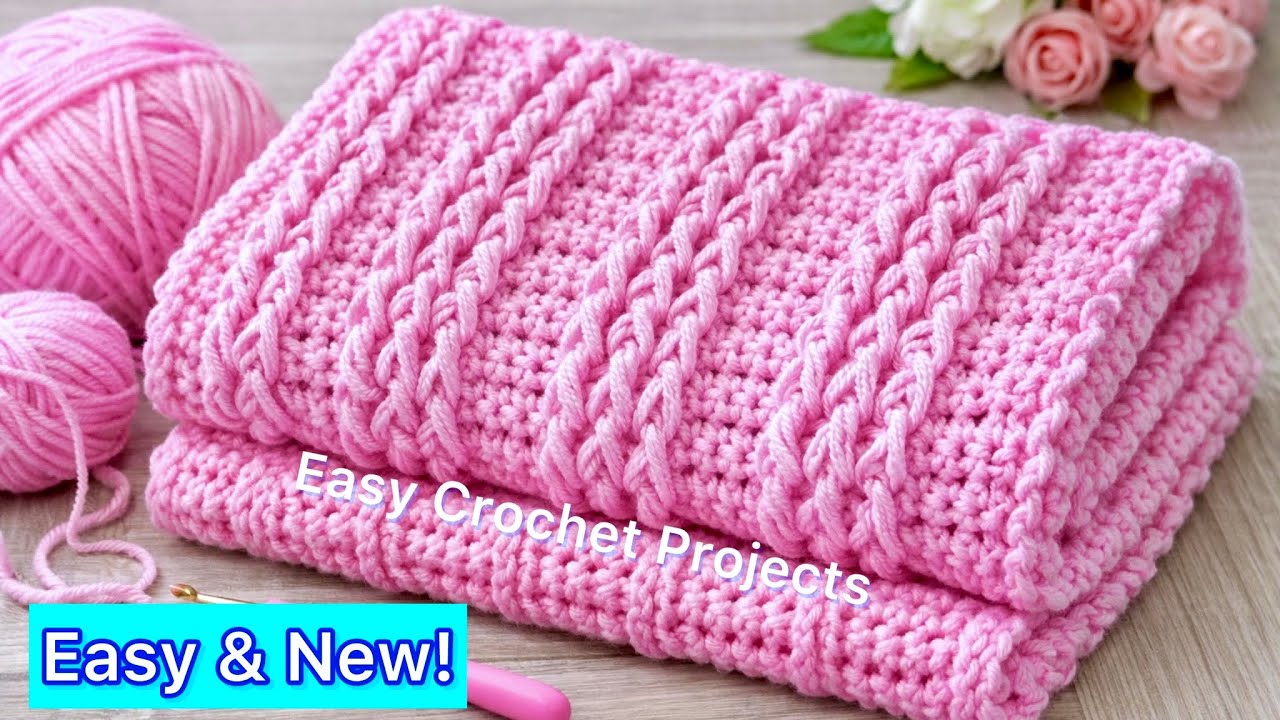 WOW😍 This Easy Crochet Stitch Is Everywhere! Beginner-Friendly & Beautiful| Baby Blanket & Shawl