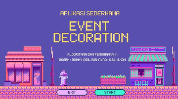 Tugas Besar Algoritma dan Pemograman 1 Kelompok 8 [Event Decoration] Universitas Teknologi Bandung