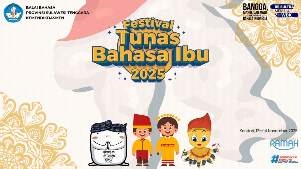 PENUTUPAN FESTIVAL TUNAS BAHASA PROVINSI SULAWESI TENGGARA TAHUN 2025