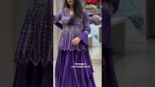 peplum top 🥰🎉with skirt in purple colour 💜 sizes available S/M/L, XL and XXL WhatsApp : 73969 78275