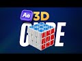 3D Cube Animation in After Effects | How to Create 3D Cube in After Effects #3dcube #aftereffects