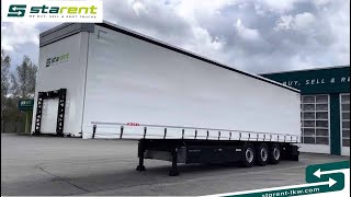 verkauft - Kögel Tautliner, Liftachse, Palettenkasten, SAF, TR24033, www.starent-lkw.com