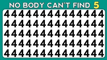 TEST YOUR OBSERVATION SKILLS | NUMBER AND LETTER EDITION - QUIZ | ODDITY SPOTTING