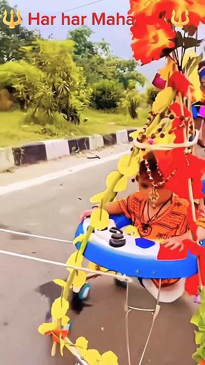 🔱🕉Chhota kanvriya mahadev Chala Bhole ko manane🔱🌺 #youtubeshorts #viralvideo
