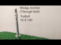 Wedge anchorthrough bolt trubolt wedge anchor through bolt trubolt