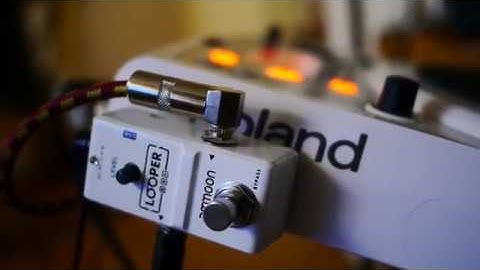 Ammoon Looper Pedal Review w/ Roland Handsonic and Korg Kaossilator Pro