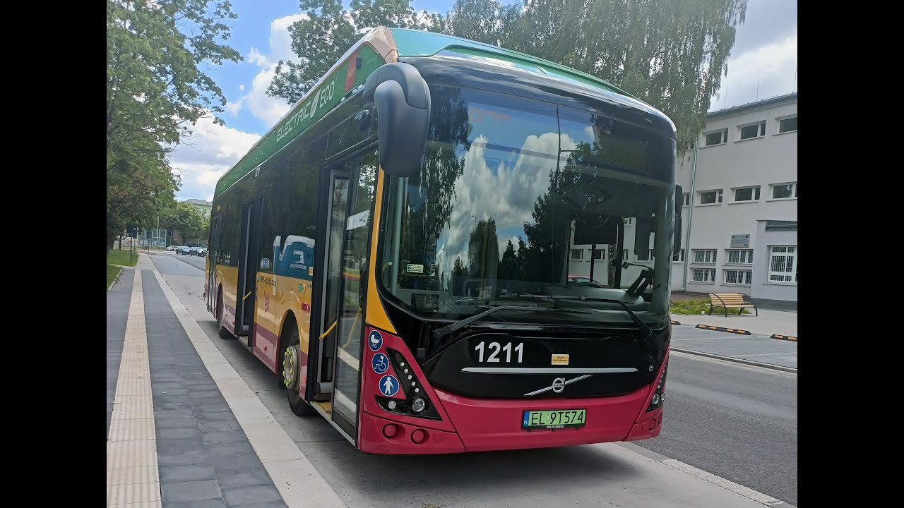 Volvo 7900 Electric #1211 MPK Łódź linia 87A kierunek:Żubardź