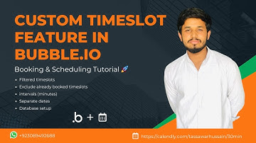 Build a Custom Timeslot Feature in Bubble.io | Booking & Availability Logic Explained
