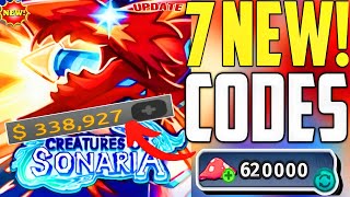 ⚠️UPDATE!💥CODES⚠️ CREATURES OF SONARIA ROBLOX CODES JULY 2026- CODES FOR CREATURES