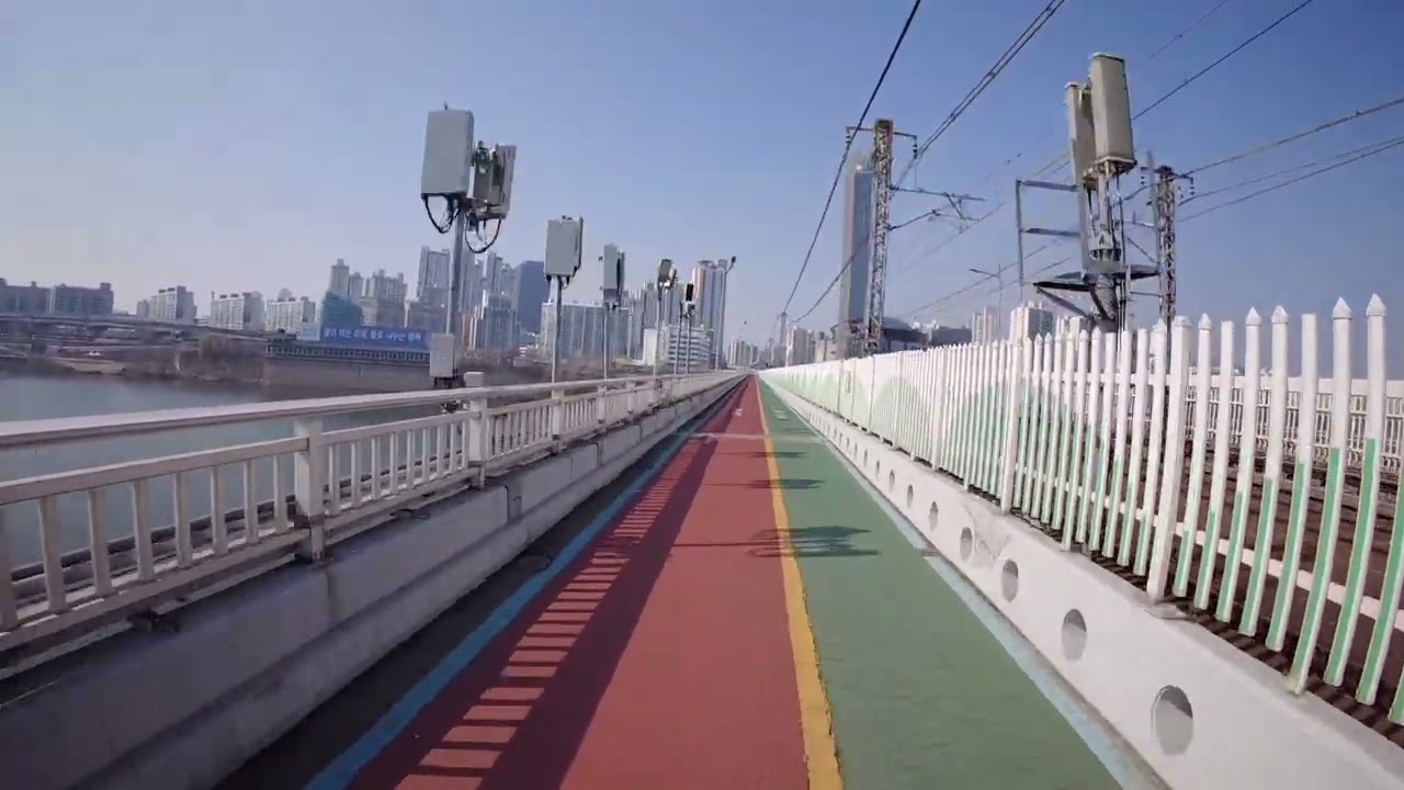 Riding through seoul, south korea