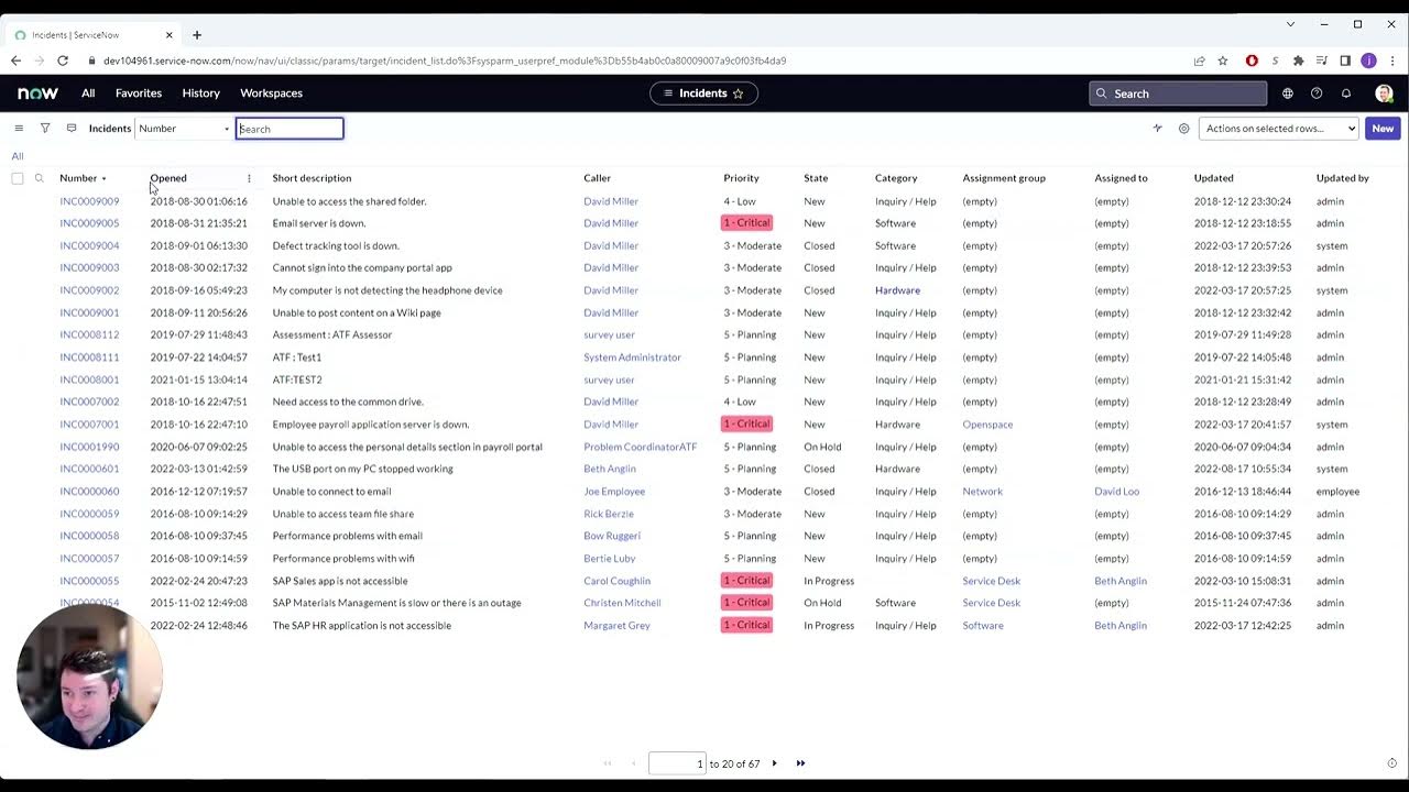 Itil process in servicenow youtube