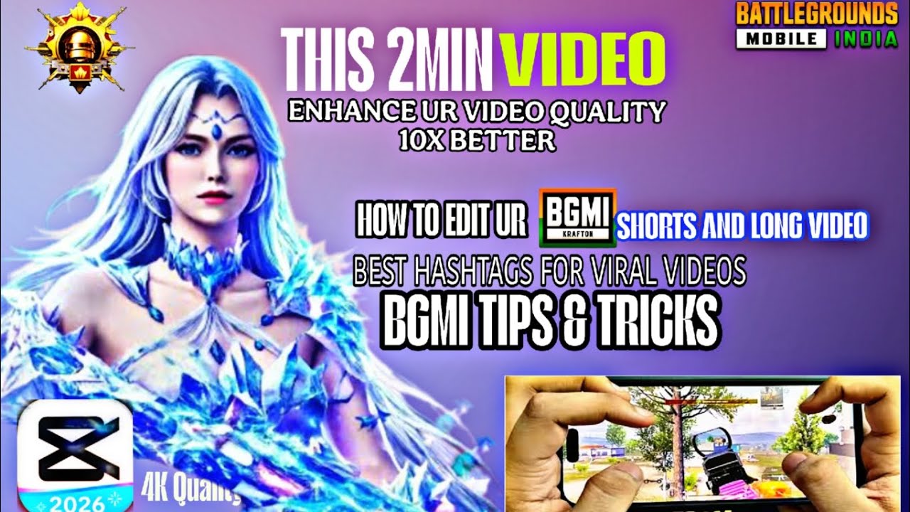 This 2 Min Video Will Enhance Your BGMI Video Quality 10X 🔥 | Shorts & Long Video Editing