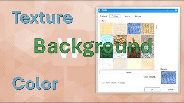 How to Add Texture Background in MS Word 🎨 | Make Your Pages Visually Stunning!