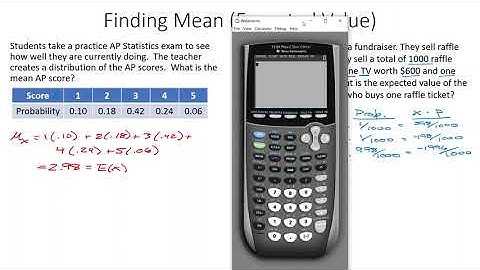 5 4b Mean, Expected Value, and Standard Deviation of Discrete Probability Distributions