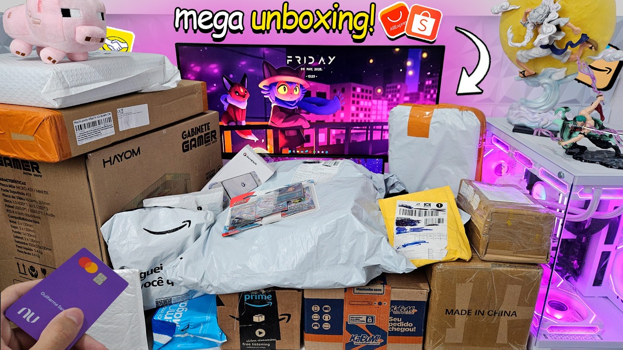 Mega Unboxing de Compras que fiz em Promoção! (MUITA coisa barata)