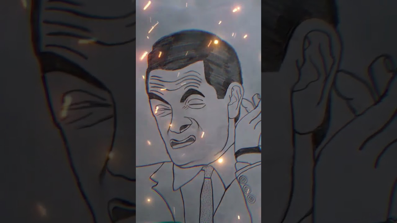 DRAWING A MR BEAN | BY ART WITH CC.