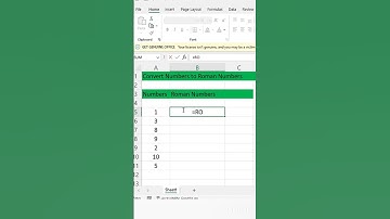 Convert Numbers into Roman Numbers in Excel ✅ #exceltipsandtricks #excel #knowledge #excelformula