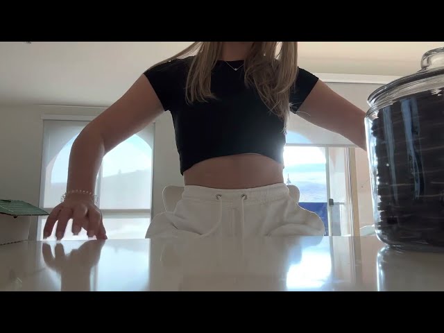 Marble counter tapping ASMR - tapping/ scratching / glass sounds