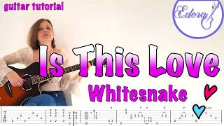 Is This Love Fingerstyle Guitar Tutorial with On-Screen TAB @EdoraMS