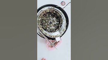 Irregular shape fold shaped metal part virbating sorting counting feeding bowl