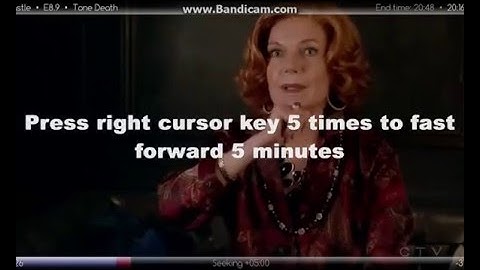 Fast forwarding and rewinding during playback