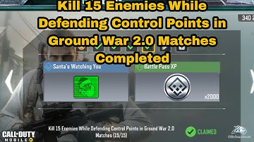 How to Kill 15 Enemies While Defending Control Points in Ground War 2.0 Matches Cod Mobile