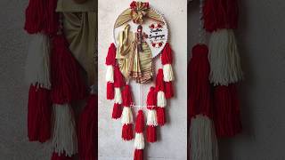 South Indian Traditional Hoop #embroideryhoop #weddinggift #2026short #wallhanging #embroidery #diy